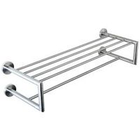 Полка для полотенец NIZA с 4 креплениями к стене матовая, шт 16854.S — фото 1, Полки для полотенец