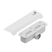 Сифон со стальной накладкой RGW S-015 белый к поддону STA 502411015-05 — фото 1, Сифоны для поддонов