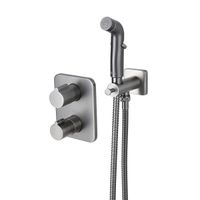 BRONX Смеситель с гигиеническим душем термостатический, встраиваемый, LM, арт-LM3740GM — фото 1, Гигиенические души