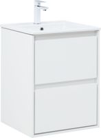 Тумба с раковиной Aquanet Милан (Flash) 50 цв. белый глянец 00340317 — фото 2, Тумбы с раковиной