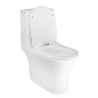 Унитаз-компакт Azario FRENTO 340x650х770 безободковый, в комплекте с бачком и сиденьем микролифт арт-AZ-2311 — фото 1, Напольные унитазы