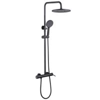 Душевая стойка ABBER Emotion с изливом, черный матовый арт-AF8816BL — фото 1, Душевые стойки