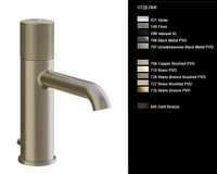 Товар: Смеситель для раковины, Gessi, Habito, RIGATO, тип открывания воды-однорычажный, тип регулирования воды-керамический картридж, монтаж-на раковину/столешницу, отверстия для монтажа-1, высота, мм-191, вынос излива, мм-131, тип излива-неподвижный, донный клапан-есть, тип подводки-гибкая, стандарт подвода воды-3/8", цвет-Brushed Brass PVD арт-70501.727 - фото 2 Смеситель для раковины, Gessi, Habito, RIGATO, тип открывания воды-однорычажный, тип регулирования воды-керамический картридж, монтаж-на раковину/столешницу, отверстия для монтажа-1, высота, мм-191, вынос излива, мм-131, тип излива-неподвижный, донный клапан-есть, тип подводки-гибкая, стандарт подвода воды-3/8", цвет-Brushed Brass PVD арт-70501.727 — фото 2, Смесители для раковины