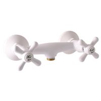 MORAVA - смеситель классический для ванны с душем, ЦВЕТ БЕЛЫЙ арт-MK180.5B — фото 1, Смеситель для ванны