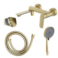 Товар: Cмеситель для ванны Azario Alanti с ручным душем, керамический картридж, шланг 150 см, золото матовое арт-AZ-K3032MG - фото 8 Cмеситель для ванны Azario Alanti с ручным душем, керамический картридж, шланг 150 см, золото матовое арт-AZ-K3032MG — фото 8, Смеситель для ванны