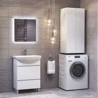 Шкаф VIGO Wing 50 подвесной белый (sh.WIN.50.2D белый) — фото 4, Шкафы для ванной