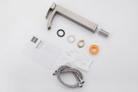 Смеситель ABBER Wasserfall AF8611SP для накладной раковины, сатин — фото 3, Смесители для раковины