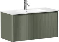 Тумба под раковину Allen Brau Gravity 100 олива матовый арт-1.370018.CGM — фото 1, Тумбы под раковину