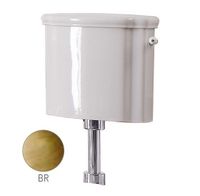 Бачок Scarabeo Castellana на средней трубе с механизмом смыва цвет белый фурнитура бронза арт-5365BR — фото 1, Комплектующие для туалета