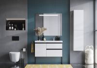 DOMI Тумба под раковину Gap Plus 100, 2 ящ., 1 дв., белый глянец, правая, ROCA арт-7857627806 — фото 10, Тумбы под раковину