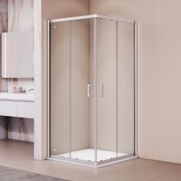 Душевой уголок RGW PA-030 100x100, квадратный, профиль хром, стекло прозрачное/6 мм, арт-350803000-11 — фото 3, Квадратные душевые уголки