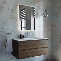 База под раковину Luka 1000 подвесная, 2 выкатных ящика soft-close, C.Oak арт-VMC-2L100CO — фото 4, Тумбы под раковину