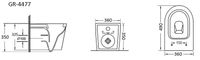 Товар: Унитаз подвесной Grossman (490х360х350) безободковый,белый с тонкой крышкой,микролифт,1 место арт-GR-4477S - фото 5 Унитаз подвесной Grossman (490х360х350) безободковый,белый с тонкой крышкой,микролифт,1 место арт-GR-4477S — фото 5, Подвесные унитазы