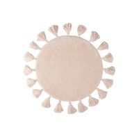 Коврик для ванной комнаты, 55 см, микрофибра, бежевый IDDIS арт-DTR02P5i12 — фото 1, Коврики для ванной комнаты