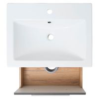 Тумба подвесная с умывальником MELBOURNE 60 /дуб/серый/ AQUA DE MARCO 5060GCMEL/H/V.2.0 — фото 7, Тумбы с раковиной