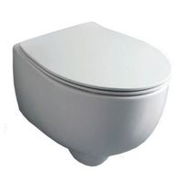 Унитаз SIMAS BORMIO подвесной безободковый цвет белый BR18/F85 — фото 1, Подвесные унитазы