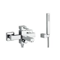 SQUADRINA Смеситель д/ванны с душем, хром VR.SQR-4501.CR — фото 1, Смеситель для ванны