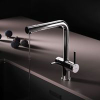 F8F05700 Func, смеситель для кухни с L-изливом с каналом для питьевой воды, хром — фото 1, Смесители для кухни