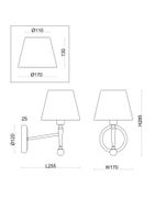 Товар: Настенный светильник (бра) Freya FR5190WL-01BS1 - фото 4 Настенный светильник (бра) Freya FR5190WL-01BS1 — фото 4, Бра