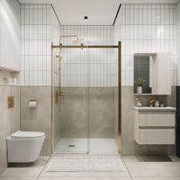 Товар: Дверь в нишу Grossman Classic (130х195) золото сатин,стекло прозрачное,раздвижная, 1 место арт-100.K33.04.130.32.00 - фото 3 Дверь в нишу Grossman Classic (130х195) золото сатин,стекло прозрачное,раздвижная, 1 место арт-100.K33.04.130.32.00 — фото 3, Раздвижные душевые двери