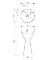 Раковина отдельностоящая карбоновая ABBER Karbon черная арт-AK2003 — фото 5, Раковины напольные