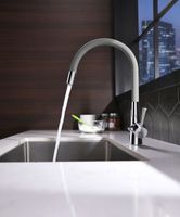 Comfort Смеситель для кухни, гиб.излив 228мм фильтр.воды, р/ОД, хром/серый, LM, арт-LM3075C-Gray — фото 1, Смесители для кухни