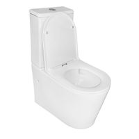 Унитаз-компакт Azario Conto 360х630х820 напольный, безободковый, слив "Торнадо", с быстросъемным сиденьем микролифт арт-AZ-T005BR — фото 1, Напольные унитазы