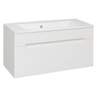 Тумба подвесная OLIVIA 100 /1 ящ/ AQUA DE MARCO 2100COLI/H — фото 2, Тумбы под раковину