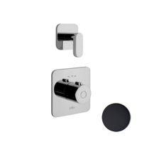 Смеситель для душа встраиваемый с термостатом Webert Living , черный арт-LV971302560 — фото 1, Встраиваемые смесители для душа