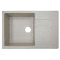 Товар: Кухонная мойка AZARIO Rio 750x505x185 искусственный мрамор, с "крылом", сифон в комплекте, цвет песочный арт-CS00105228 - фото 4 Кухонная мойка AZARIO Rio 750x505x185 искусственный мрамор, с "крылом", сифон в комплекте, цвет песочный арт-CS00105228 — фото 4, Кухонные мойки