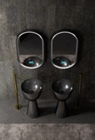 Раковина отдельностоящая карбоновая ABBER Karbon черная арт-AK2003 — фото 3, Раковины напольные