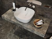 Раковина накладная Allen Brau Priority 40 белый глянец арт-00262043 — фото 2, Раковины накладные