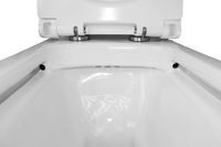 Унитаз-компакт Azario Glory 380х680х812 напольный, безободковый с быстросъемным сиденьем микролифт арт-AZ-49 — фото 5, Напольные унитазы