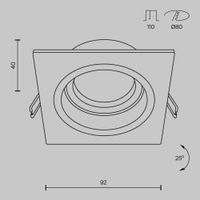 Встраиваемый светильник Technical DL026-2-01W — фото 2, Точечные светильники