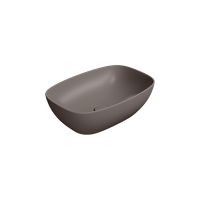 раковина накладная NUBES 50x35 без перелива коричневый матовый арт-978416 — фото 2, Раковины накладные