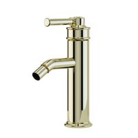 ERMITAGE MINI См-ль д/биде моноком., ручка сверху латунь, донный клапан "click-clack", золото арт-31424 — фото 1, Смесители для биде