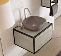 Раковина Scarabeo GLAM накладная без перелива без отверстий цвет песочный матовый арт-1806 52 — фото 2, Раковины накладные