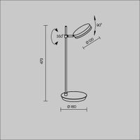 Настольный светильник Maytoni MOD070TL-L8B3K — фото 4, Настольные лампы
