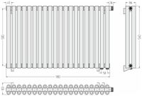 Отопительный радиатор Сунержа Эстет-00 EU50 500х900 20 секций Состаренная латунь 051-0322-5020 — фото 4, Радиаторы отопления