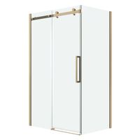 Душевое ограждение Grossman Classic 100.K33.04.150.32.00-200.K33.04.100.32.00 (150х100х195) раздвижная,золото сатин,стекло прозрачное,2 места арт-120.K33.04.1510.32.00 — фото 1, Прямоугольные душевые уголки