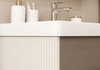 Тумба АР-ДЕКО 85, 2 ящ., кашемир (под раковину НЕО КЛАССИК 85) арт-1A280401DD6E0 — фото 9, Тумбы под раковину