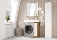 Тумба без фасада ЛОНДРИ 20 (под раковину РЕЙН 80), под с/маш., дуб кантри 1A267101LHDY0 — фото 11, Тумбы под раковину