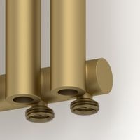 Отопительный радиатор Сунержа Эстет-0 EU50 правый 500х135 3 секции Матовое золото арт-032-0321-5003 — фото 1, Радиаторы отопления