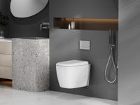 Товар: Унитаз ABBER Rechteck подвесной белый, безободковый, смыв торнадо арт-AC1217 - фото 2 Унитаз ABBER Rechteck подвесной белый, безободковый, смыв торнадо арт-AC1217 — фото 2, Подвесные унитазы