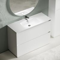 Товар: Тумба под раковину SANCOS Libra Floor напольная, 1190х450х840, c двумя ящиками оснащенными доводчиками, белый глянец , арт. арт-LB120F-1W - фото 4 Тумба под раковину SANCOS Libra Floor напольная, 1190х450х840, c двумя ящиками оснащенными доводчиками, белый глянец , арт. арт-LB120F-1W — фото 4, Тумбы под раковину