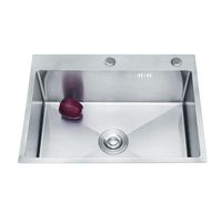 Кухонная мойка AZARIO MIA 500х500х200 нержавеющая сталь, цвет Серебро арт-AZS5050M — фото 4, Кухонные мойки