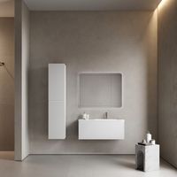 Тумба подвесная SANCOS Snob R 1.0 995х445х406, c одним ящиком оснащенным доводчиками, Bianco , арт. арт-SNR1.0100RW — фото 6, Тумбы под раковину