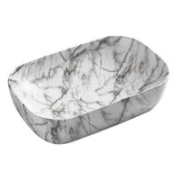 Раковина-чаша Azario 610x410x145 накладная, овальная, темный мрамор арт-AZ-2143-P-M805 — фото 5, Раковины накладные