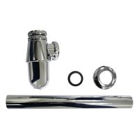 Сифон для раковины AZARIO без выпуска, G 1 1/4 латунь, хром арт-AZ-107-CHR — фото 1, Сифоны для раковины