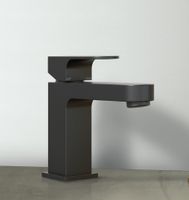 Смеситель для раковины Bossini Gillo Z00704.073 на 1 отверстие с донным клапаном цвет черный матовый — фото 1, Смесители для раковины